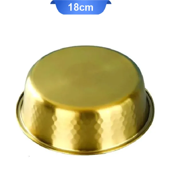 ظرف آب و غذا سگ و گربه استیل طرح مس مدل کوپر 18 سانتی متر کد 106335 - Image 3