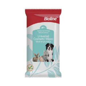 دستمال مرطوب پاکتی حیوانات بایولاین 10 عددی Universal Cosmetic Wipes