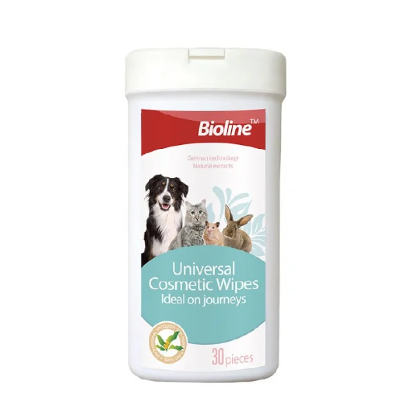 دستمال مرطوب استوانه ای حیوانات بایولاین Universal Cosmetic Wipes - Image 1