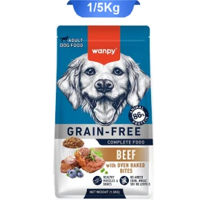 غذای خشک سگ بالغ ونپی طعم گوشت وزن 1/5 کیلوگرم Wanpy Dog Food Beef