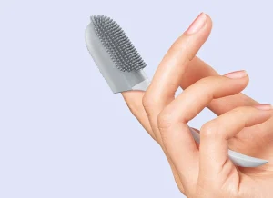 مسواک انگشتی دسته دار سگ و گربه