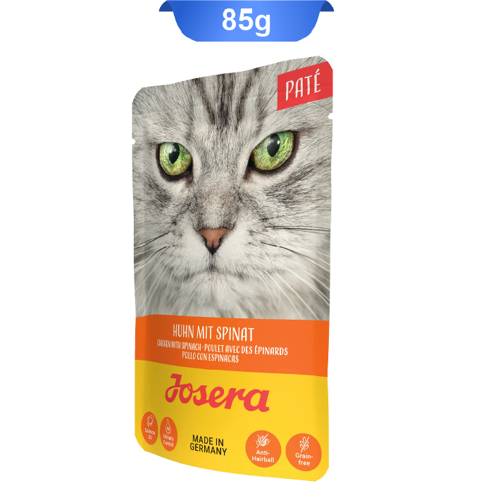 josera-pate-huhn-mit-spinat-85gr پوچ گربه جوسرا طعم مرغ و اسفناج وزن 85 گرم Josera Pate Huhn Mit Spinat - Image 1