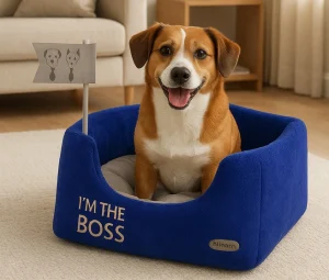 خانه سه کاره سگ و گربه از جنس مخمل نرم و ضخیم مدل باس