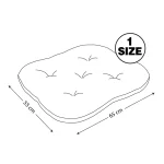 تشک سگ و گربه جنس پارچه مبلی لطیف و با دوام رنگ خردلی مدل لین ابعاد 65x55 نیناپت کد 3505 - Image 2