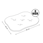 تشک سگ و گربه جنس پارچه مبلی لطیف و با دوام رنگ زیتونی مدل لین ابعاد 85x65 نیناپت کد 3522 - Image 2