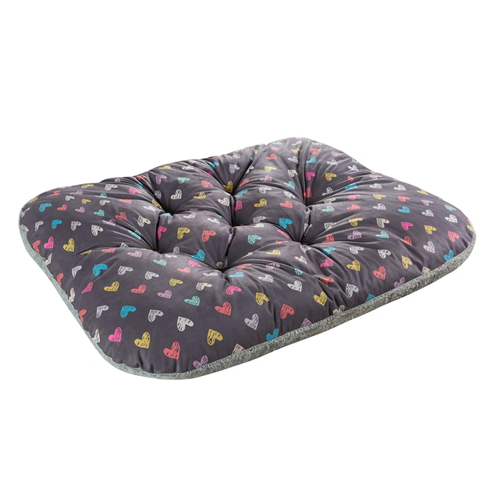 3623- تشک سگ و گربه جنس پارچه مبلی لطیف و با دوام مدل قلب