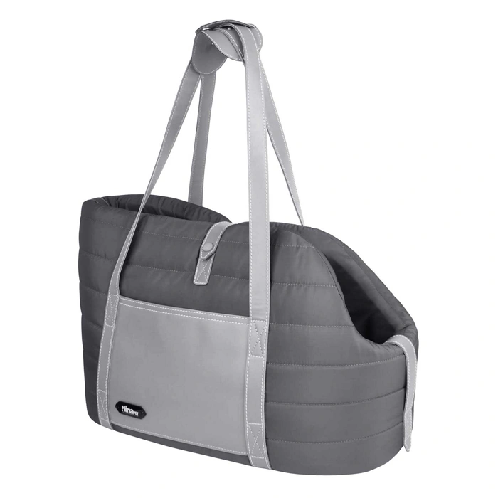 3805- ساک حمل سگ و گربه نیناپت رنگ طوسی مدل پوچه