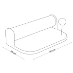 اسکرچر گربه زمینی رول دار نیناپت دارای اسباب بازی توپک فنردار