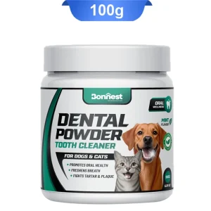 پودر سگ و گربه بونست تمیز کننده دندان مدل دنتال طعم نعناع