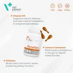 کپسول مکمل سگ و گربه وت اکسپرت برای پشتیبانی بیماری مزمن کلیه 60 عددی  Vet Expert RenalVet - Image 5