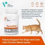 کپسول مکمل سگ و گربه وت اکسپرت برای پشتیبانی بیماری مزمن کلیه 60 عددی  Vet Expert RenalVet - Image 6