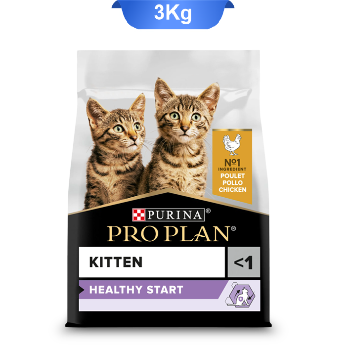 proplan-kitten-food-with-chicken-3kg غذا خشک بچه گربه پروپلن (کیتن) طعم مرغ وزن 3 کیلوگرم ProPlan Kitten Healthy Start - Image 1