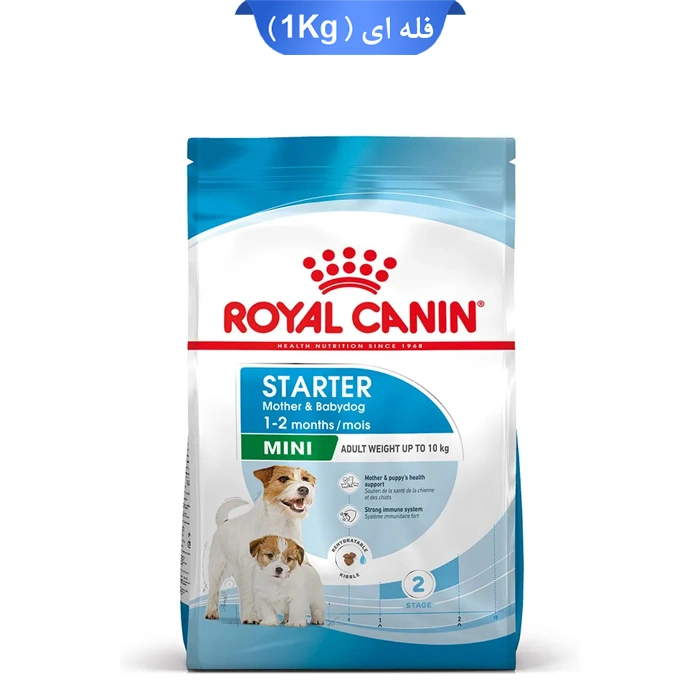 Royal--Canin-Mini-Starter-Mother--Babydog- غذای خشک توله سگ نژاد کوچک رویال کنین (تا وزن 10 کیلوگرم) طعم مرغ