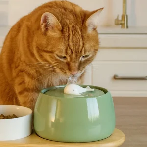 آبخوری اتوماتیک سگ و گربه دارای تصفیه آب مدل ماهی