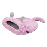 کیسه خواب سگ و گربه از جنس مخمل نرم مدل موش رنگ صورتی