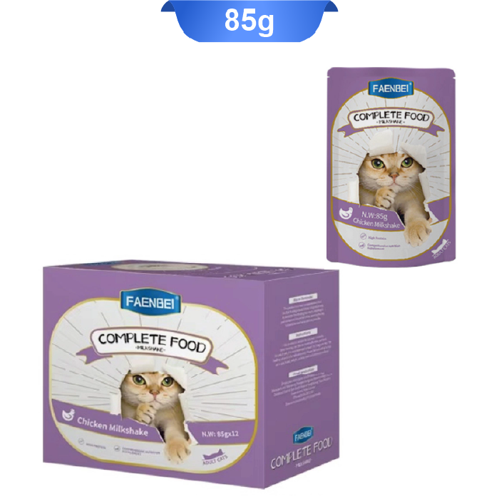 qaza-kamel-03 غذای کامل تر گربه فنبی طعم میلک شیک وزن 85 گرم کد 103205 Faenbei Complete Food - Image 1