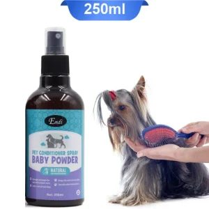 اسپری گره بازکن و نرم کننده سگ و گربه با رایحه پودربچه