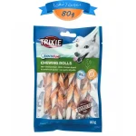 تشویقی دندانی سگ تریکسی دورپیچ مرغ طعم باربیکیو وزن 80 گرم Trixie Denta Fun Chewing Rolls