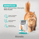 غذای خشک گربه بالغ مونلو طعم مرغ و ماهی مدل هیربال وزن 10 کیلوگرم Hairball monello - تصویر 3
