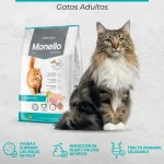 غذای خشک گربه بالغ مونلو طعم مرغ و ماهی مدل هیربال وزن 10 کیلوگرم Hairball monello - تصویر 5