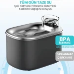 آبخوری اتوماتیک گربه مدل wf007L حاوی فیلتر و ظرفیت 4 لیتر (وارداتی) Automatic Pet Water Fountain - تصویر 9