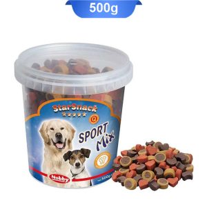 تشویقی سگ نوبی سطلی طعم میکس مرغ و گوشت گاو و بره