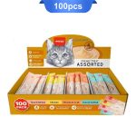 بستنی گربه ونپی میکس 4 طعم مختلف ( تن و سالمون ، مرغ ، مرغ و خرچنگ ، ماهی تن و کاد)