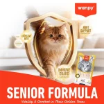 بستنی گربه مسن (بالای 7 سال) ونپی طعم مرغ و جگر مدل سنیور (5عددی) وزن 70 گرم Wanpy Creamy Treat Senior - Image 2
