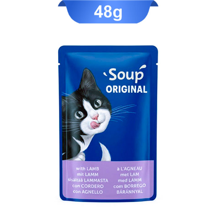 lamb سوپ گربه فلیکس طعم گوشت بره