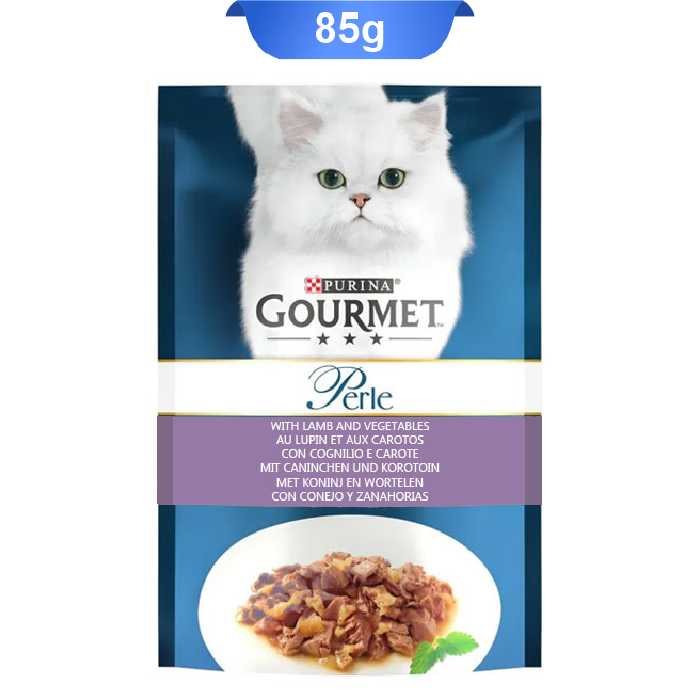 pouch-gourmet-05 پوچ گربه بالغ گورمت پورینا طعم بره و سبزیجات وزن 85 گرم کد 103229 Gourmet Pouch - Image 1