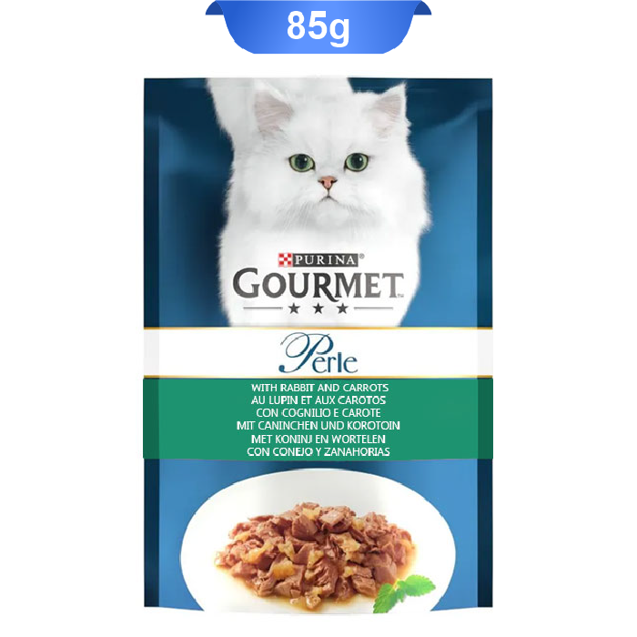 pouch-gourmet-06 پوچ گربه بالغ گورمت پورینا طعم خرگوش و هویج وزن 85 گرم کد 103230 Gourmet Pouch - Image 1