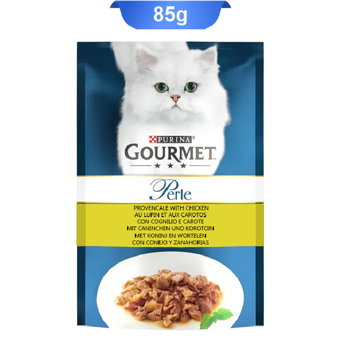 pouch-gourmet-14 پوچ گربه بالغ گورمت پورینا طعم مرغ و سبزیجات وزن 85 گرم کد 103228 Gourmet Pouch - Image 1