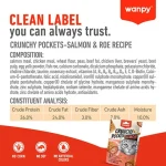 تشویقی گربه ونپی طعم ماهی سالمون مدل کرانچی مغزدار وزن 60 گرم Wanpy Crunchy Pockets Salmon - Image 4