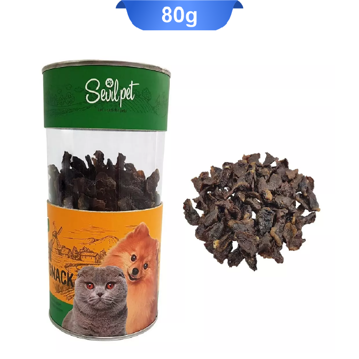 دل-مرغ تشویقی سگ و گربه مدل دل مرغ سویل پت وزن 80 گرم SevilPet Chicken Heart - Image 1