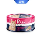 کنسرو گربه بالغ پابلو پته طعم مرغ و کدو تنبل و سنبل الطیب مدل اولترا وزن 200 گرم Pablo