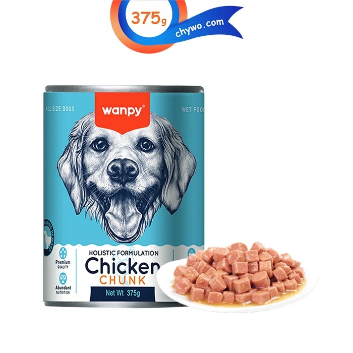 Wanpy-Chicken-Chunk- کنسرو سگ ونپی طعم مرغ مدل چانکی