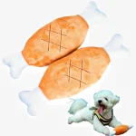 اسباب بازی سگ مدل گوشت پارچه ای دارای سوتک - Image 3