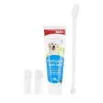 ست خمیر دندان و مسواک سگ بایولاین طعم نعنا وزن 100 گرم Bioline toothpaste with Mint - Image 2