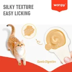 بستنی قاشقی گربه ونپی طعم مرغ وزن 16 گرم تکی Wanpy Lickable Cream - Image 7