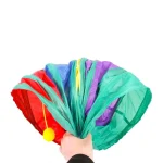 اسباب بازی تونل گربه دارای 3 راه رنگین کمانی ابعاد 80x30 سانتی متر - تصویر 5