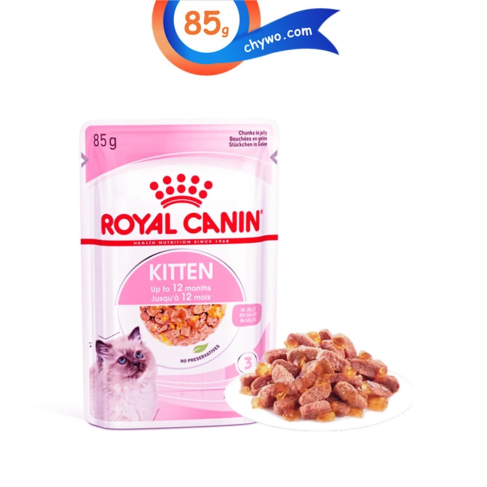 103041-1 (1) پوچ بچه گربه طعم مرغ در ژله رویال کنین
