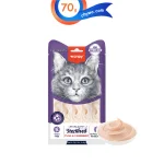 بستنی گربه عقیم شده ونپی طعم ماهی تن و کرنبری (5عددی) وزن 70 گرم Wanpy Creamy Treat Sterilised
